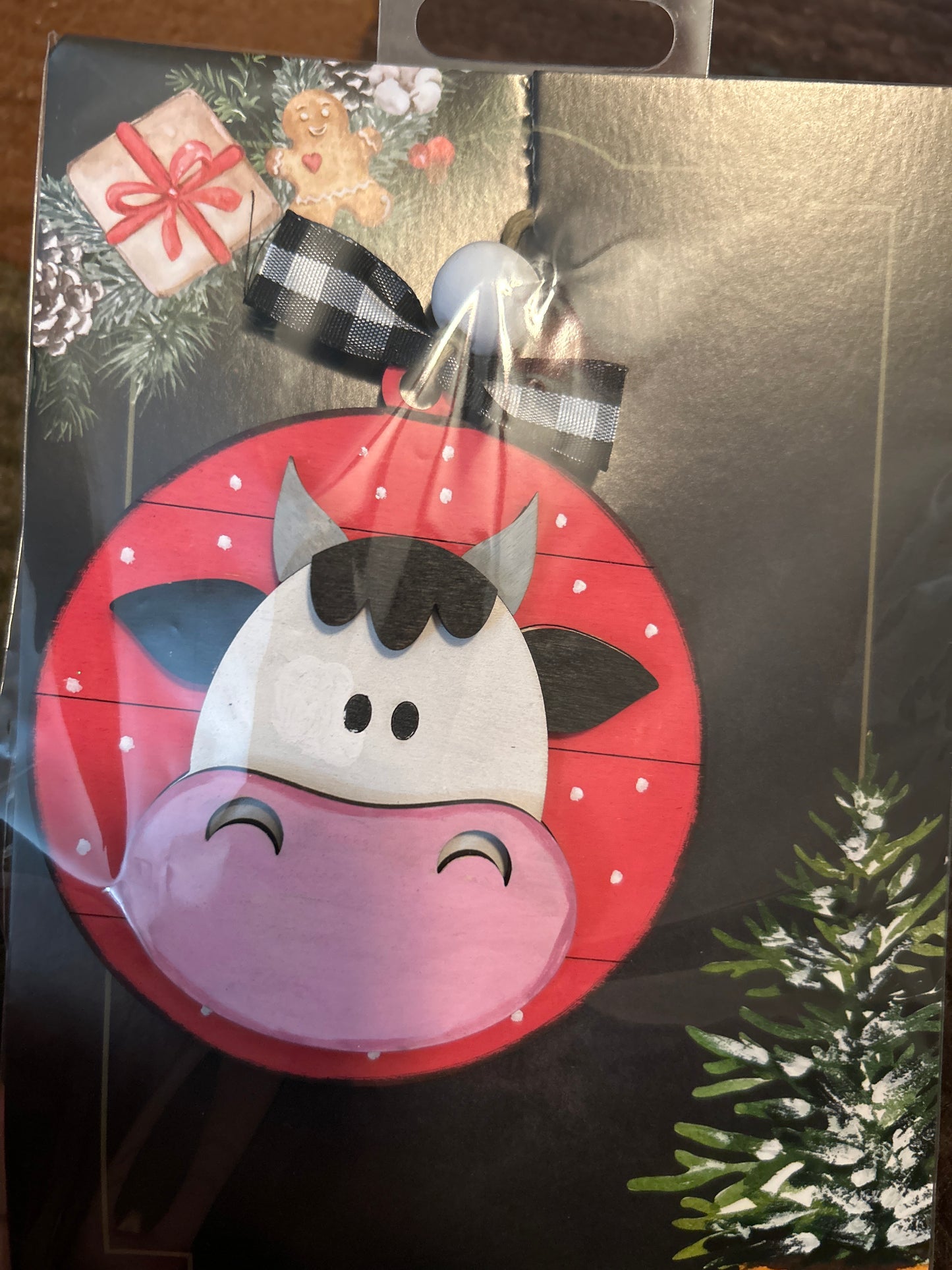 Cow ornament