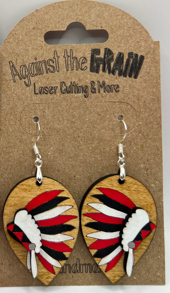 School dangle earrings