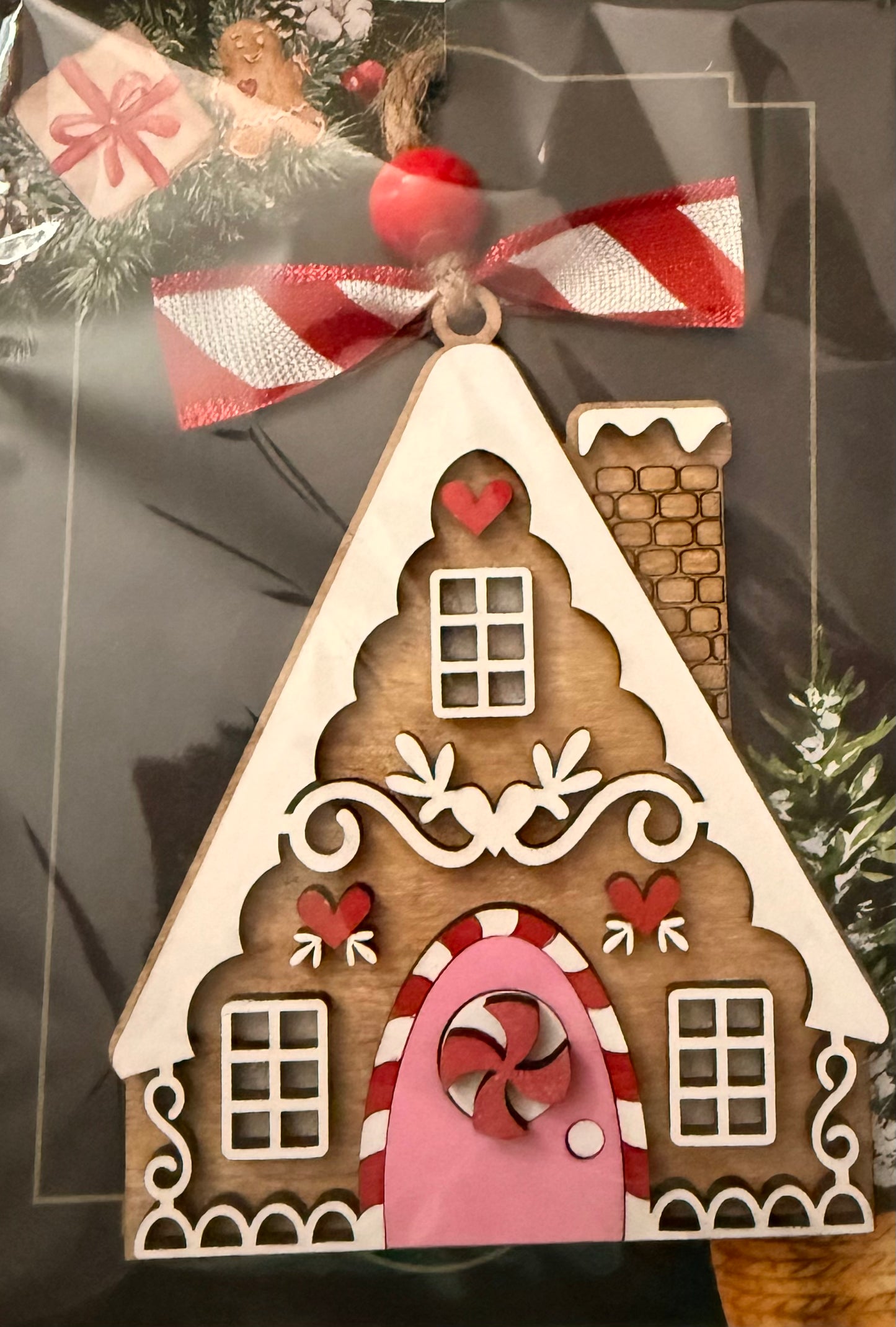 Gingerbread house ornament