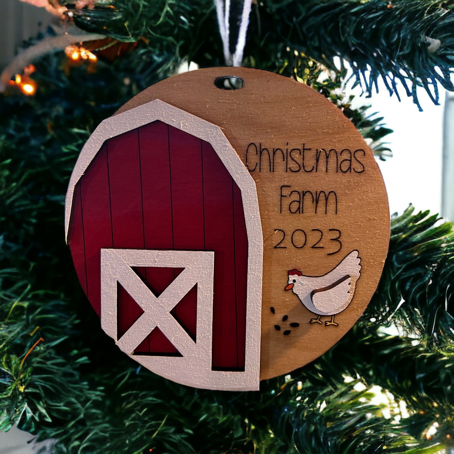 Christmas farm ornaments