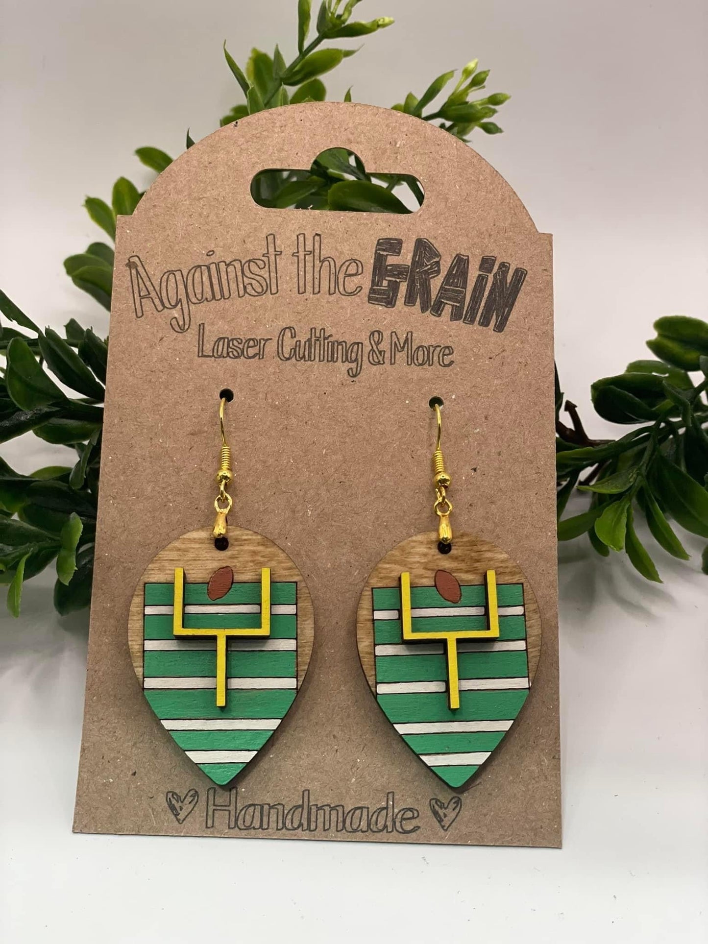 Football earrings