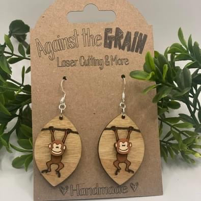 Monkey earrings