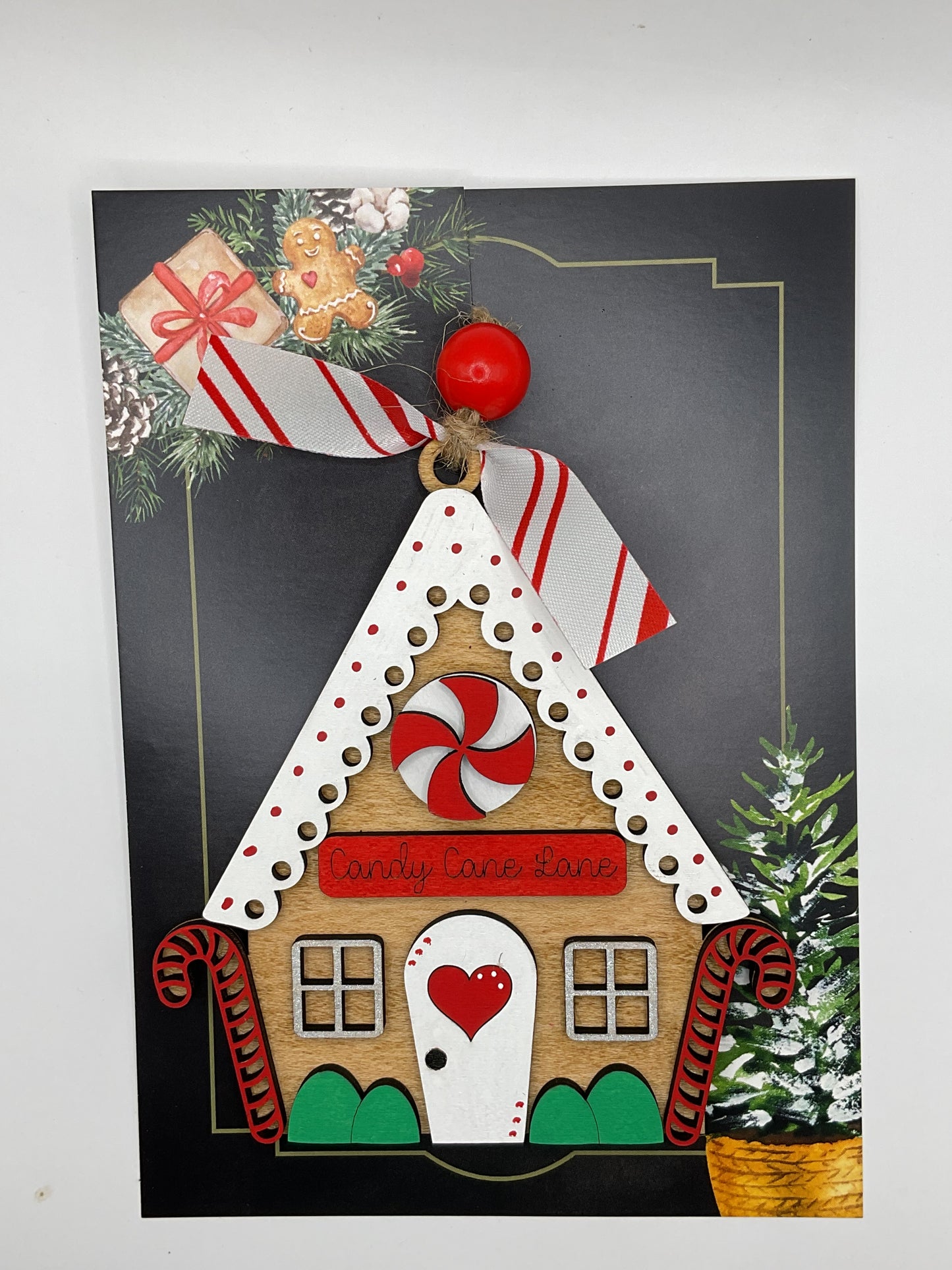 Gingerbread house ornament