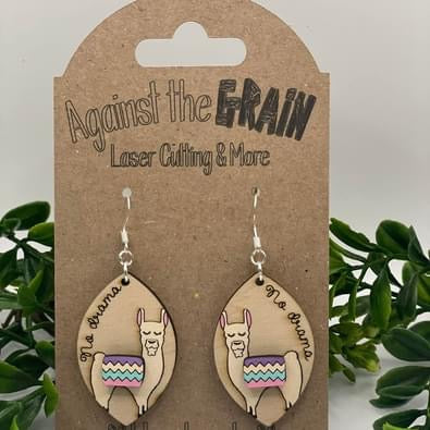 Llama earrings