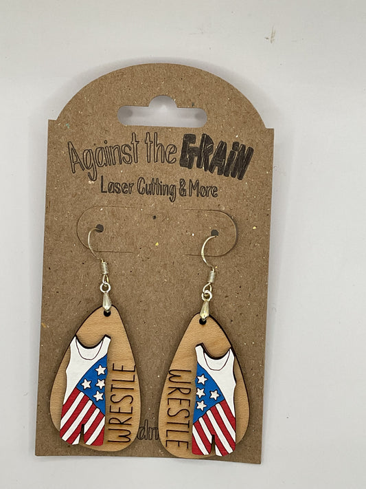 Wrestling earrings