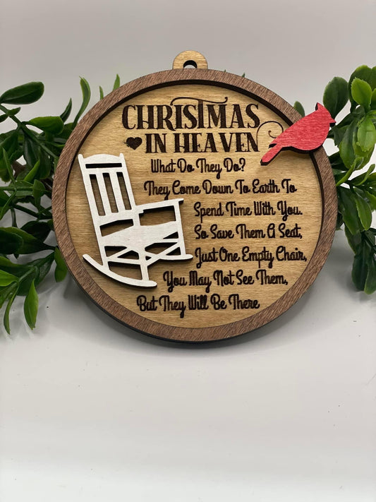 Christmas in Heaven ornament