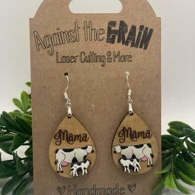 Cow earrings