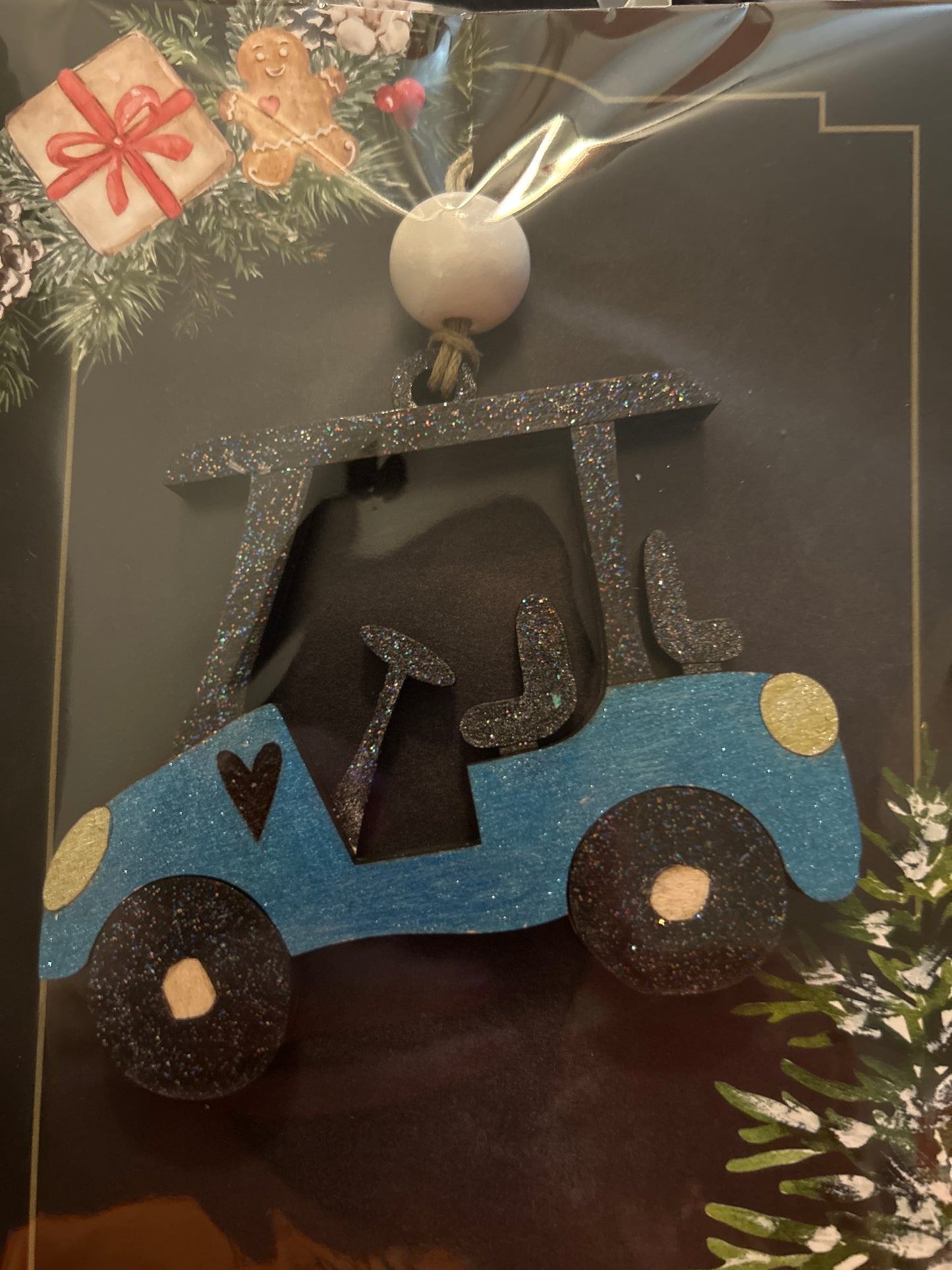 Golf cart ornament