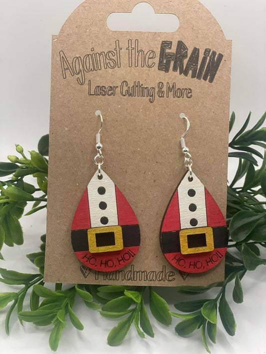 Santa earrings