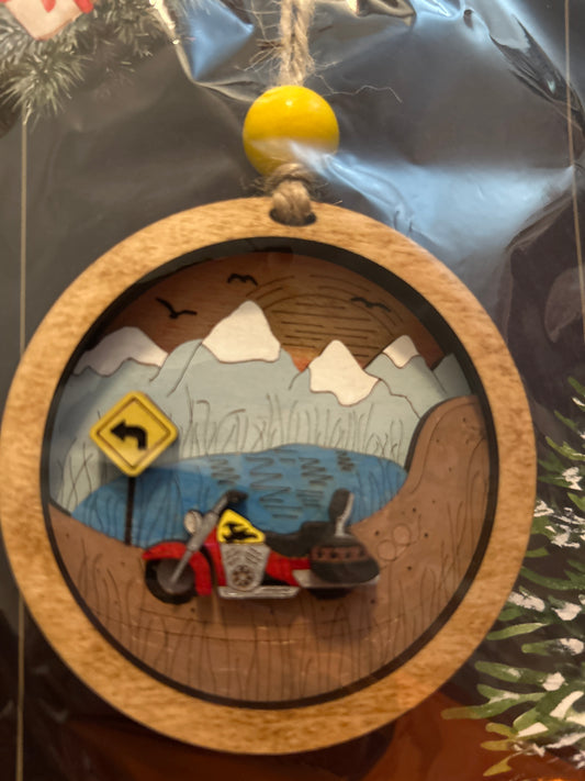 Motorcycle ornament