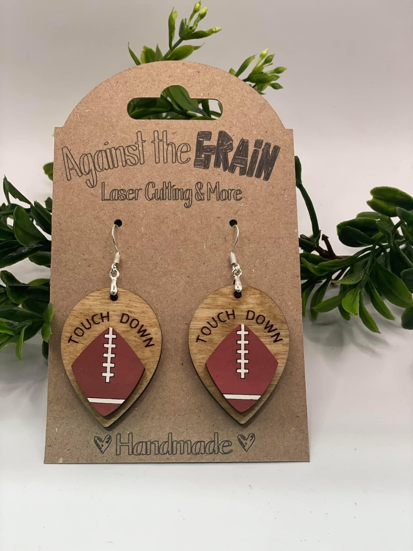 Football earrings