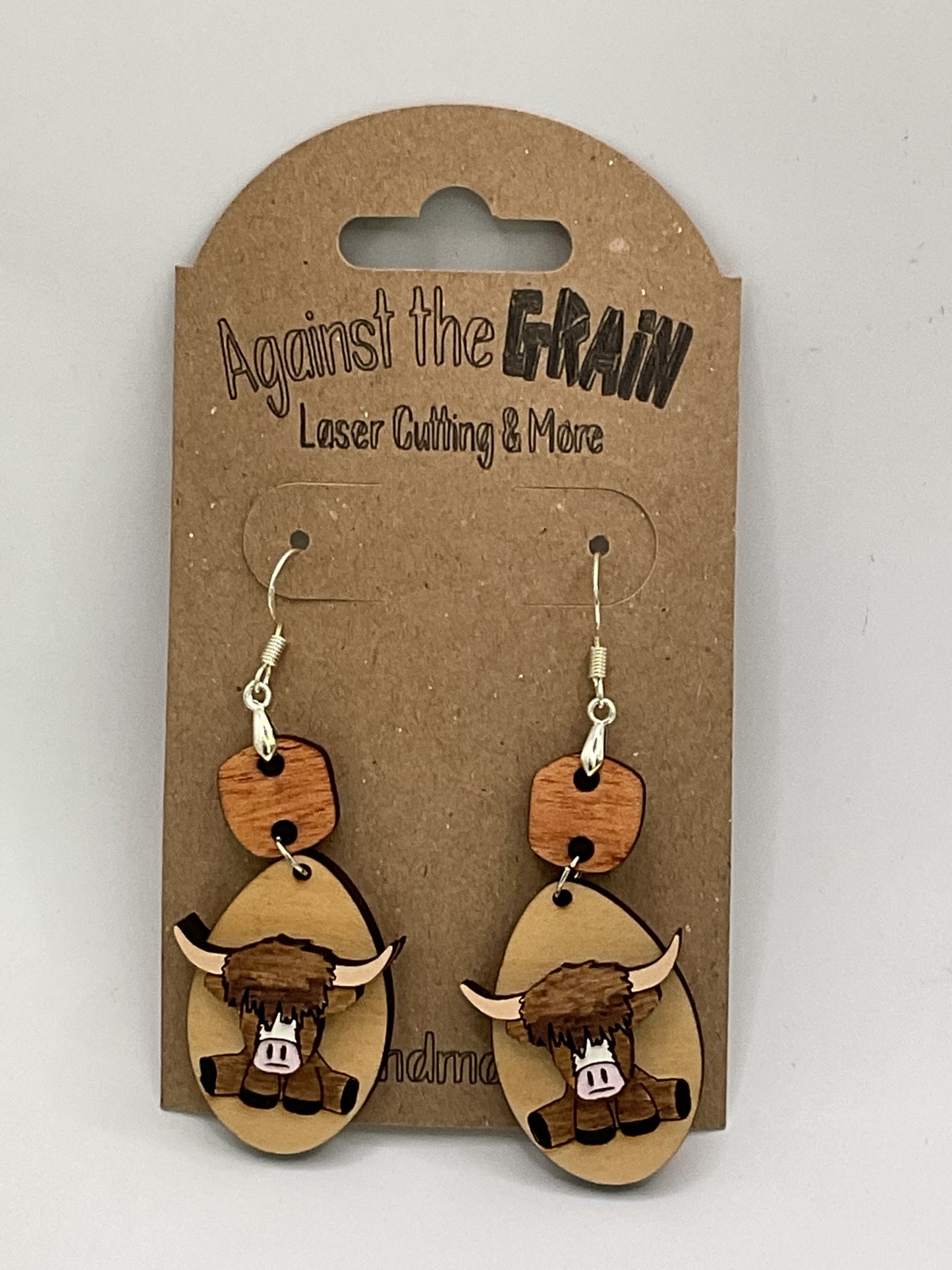 Highland cow earrings