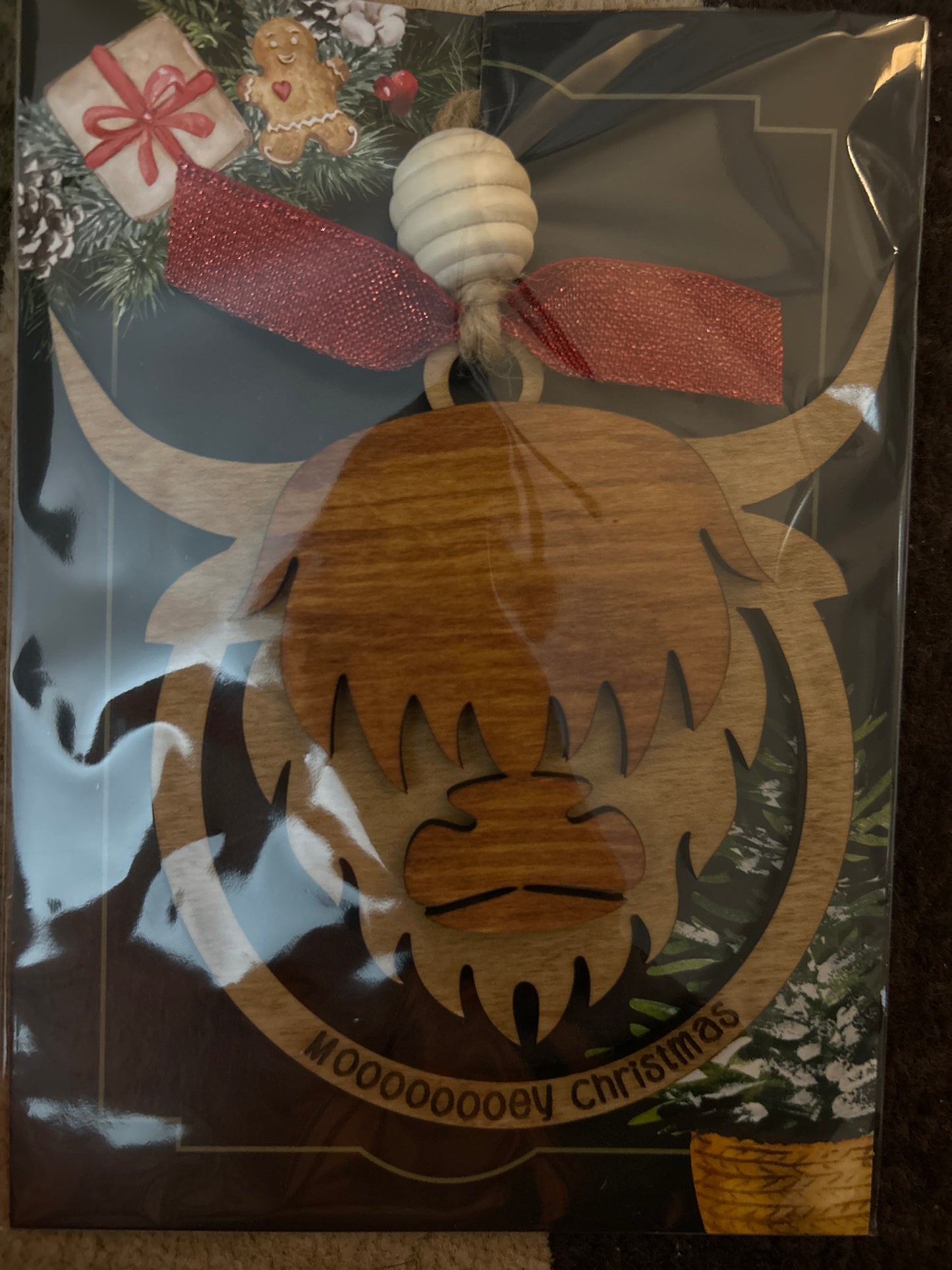 Highland cow ornament