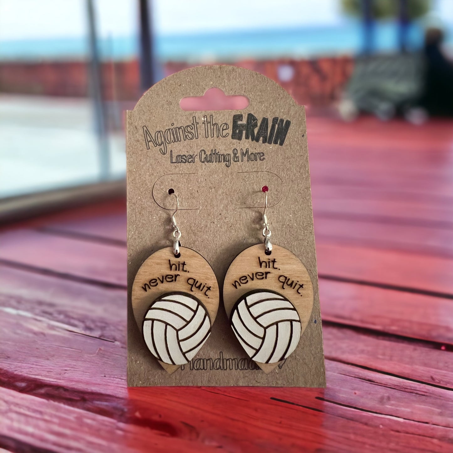 Volleyball earrings