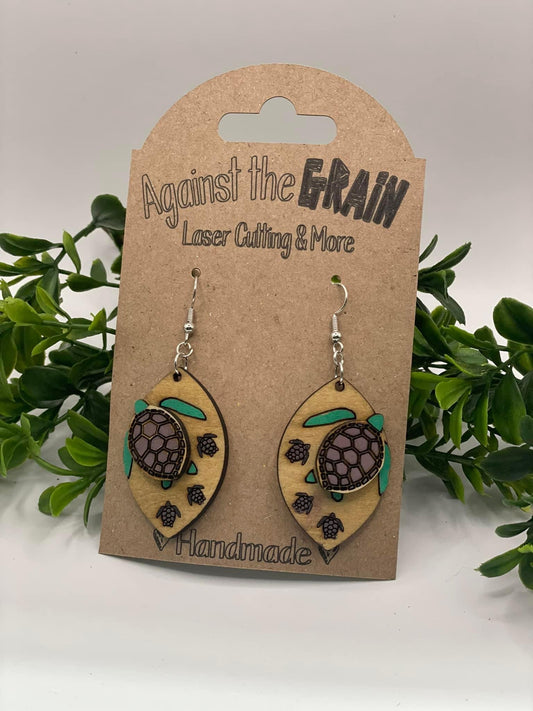 Turtle earrings