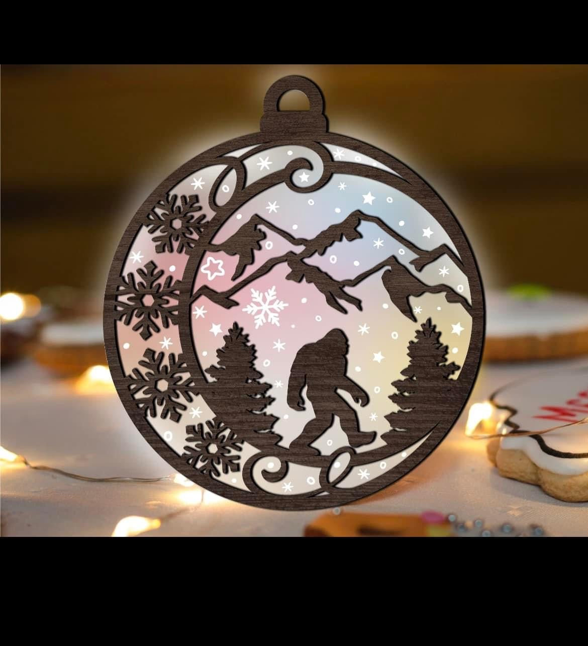 Bigfoot ornament