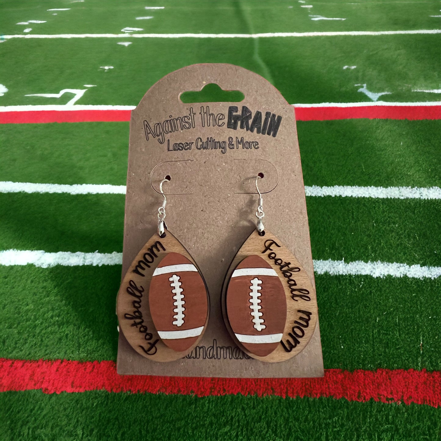 Football earrings