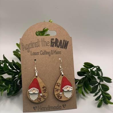 Santa earrings