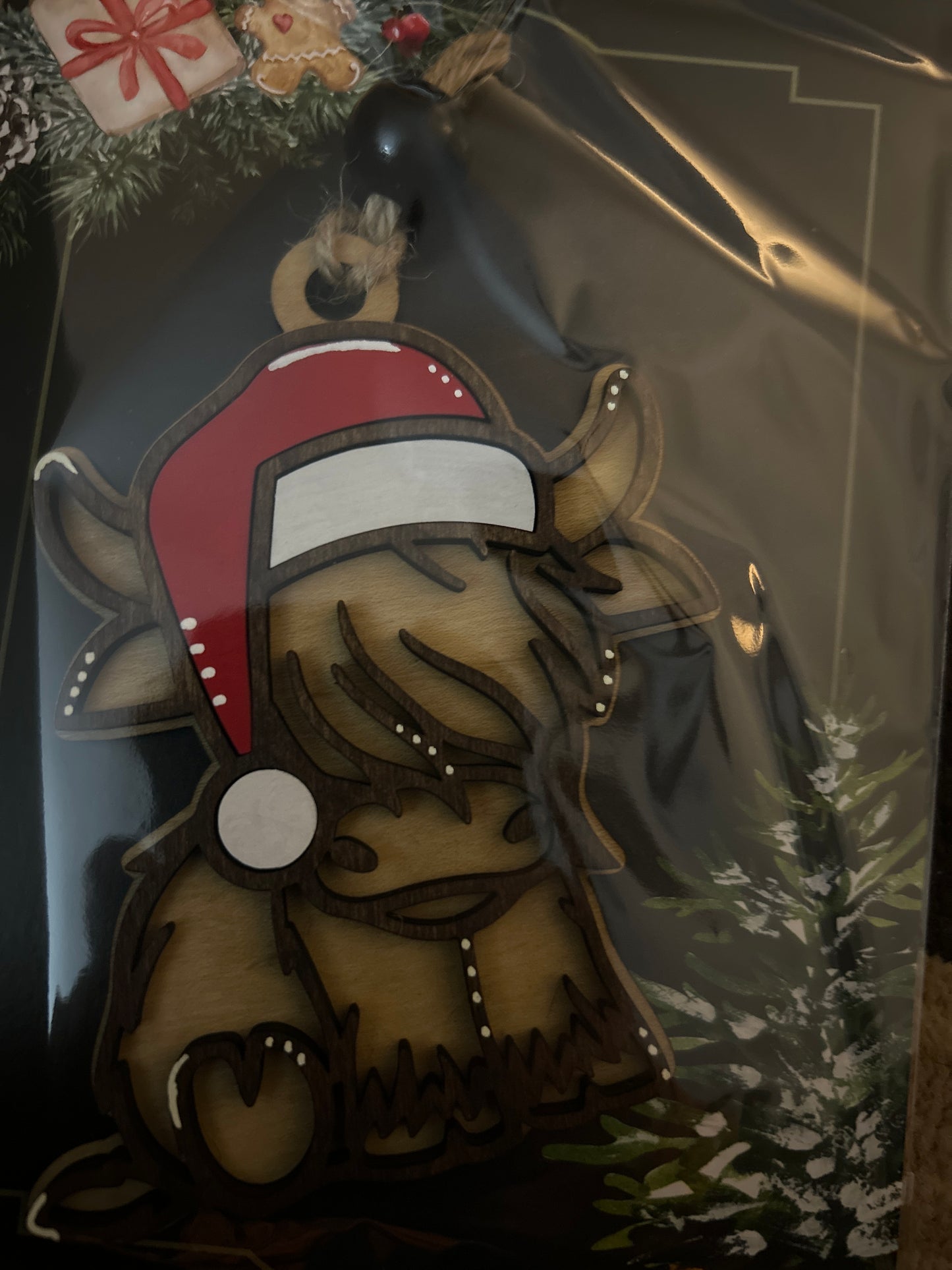 Highland cow ornament