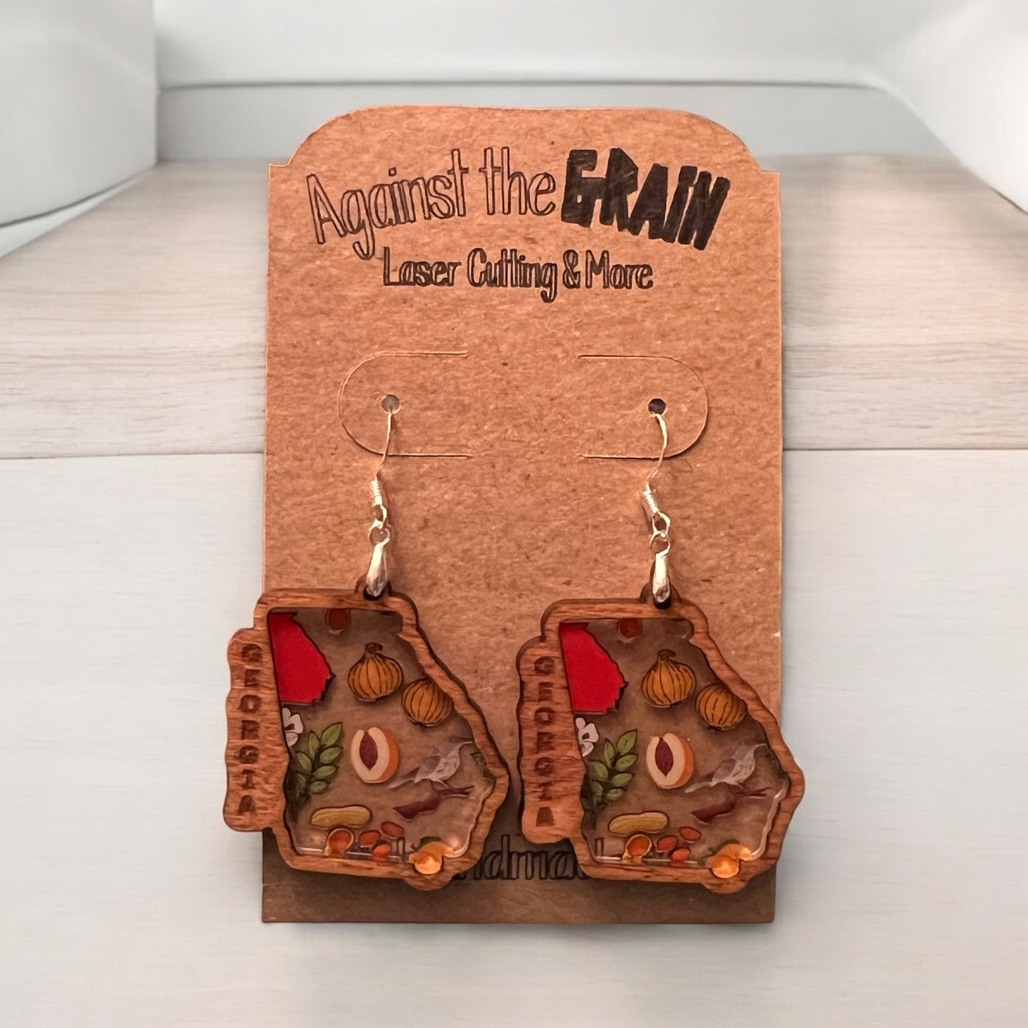 Georgia inlay earrings