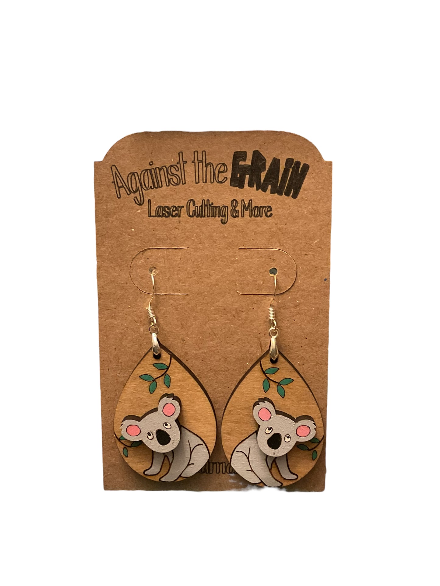 Koala bear earrings