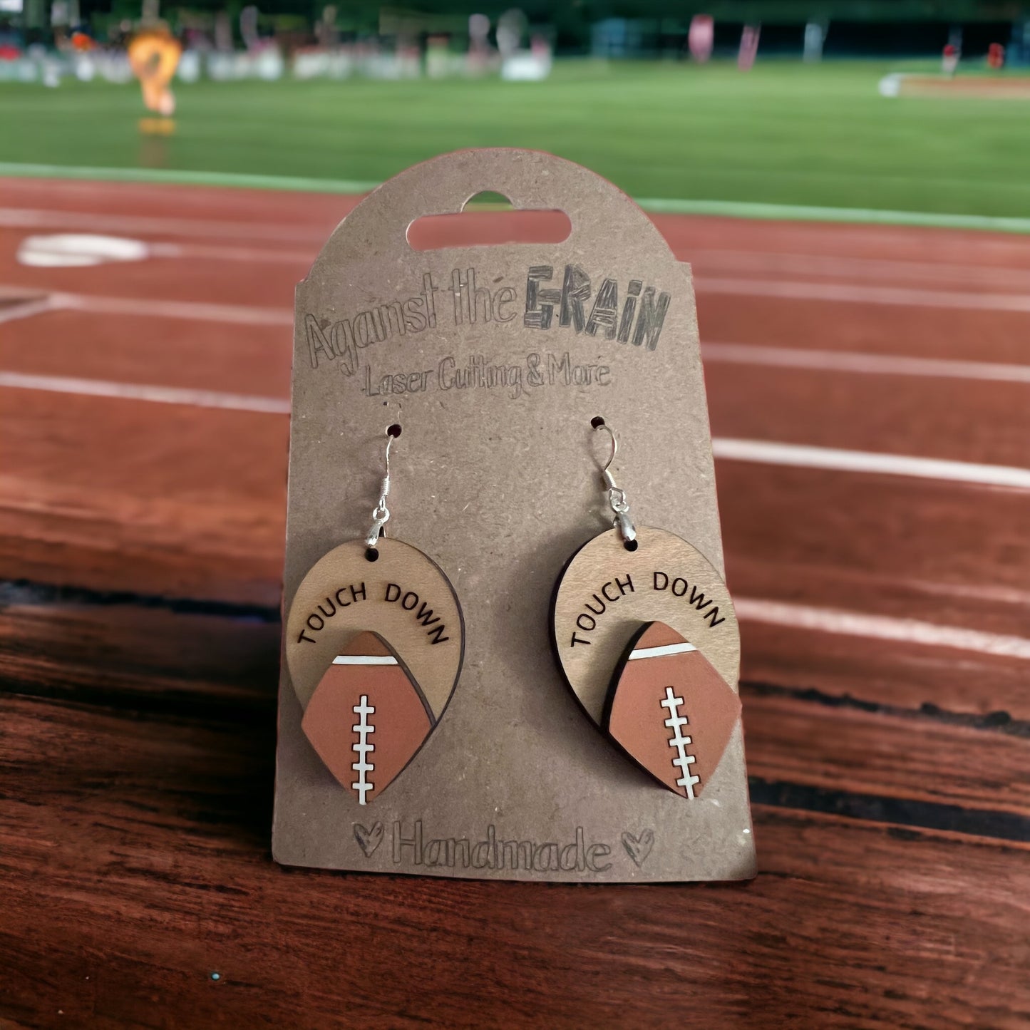 Football earrings