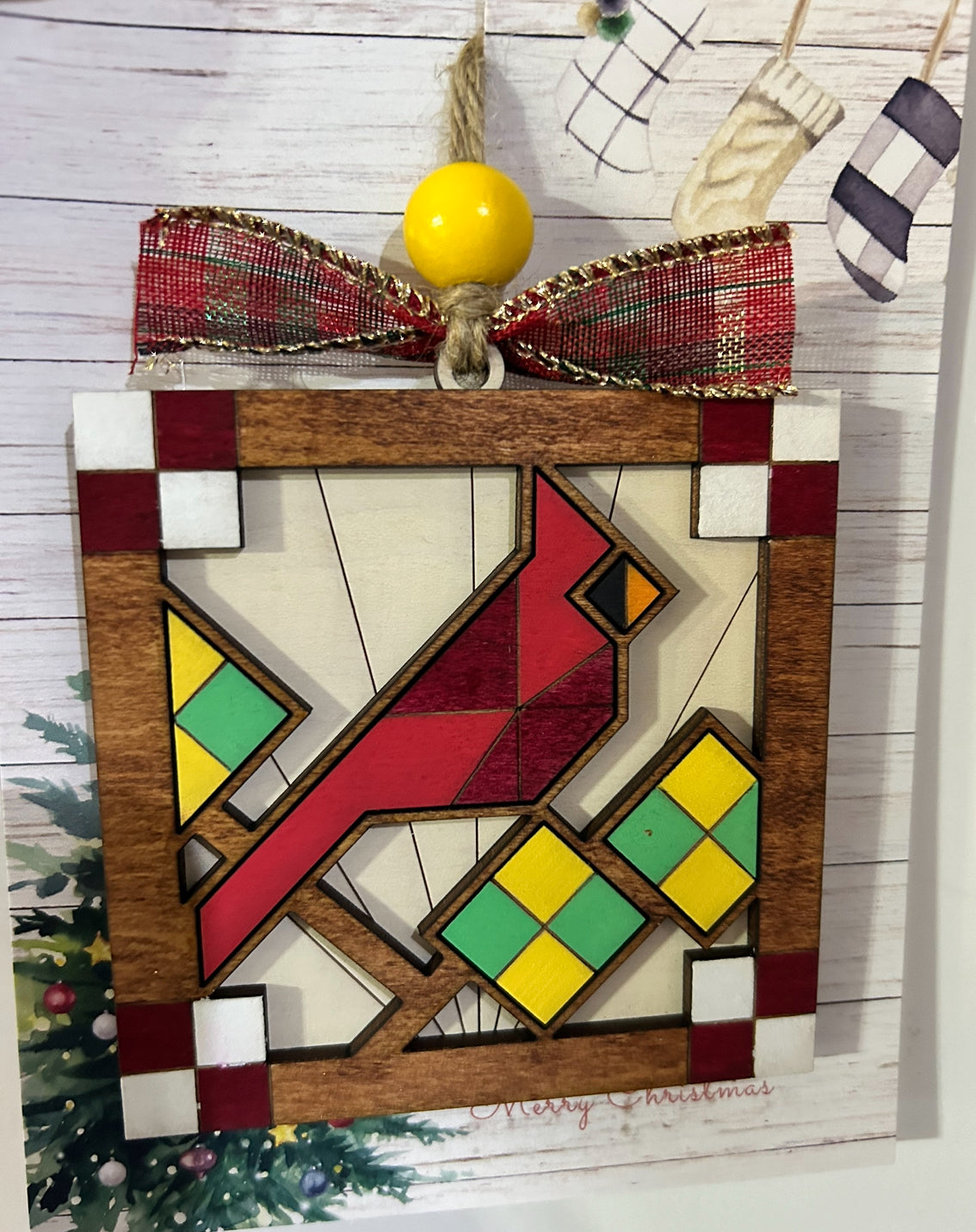 Stained glass ornaments