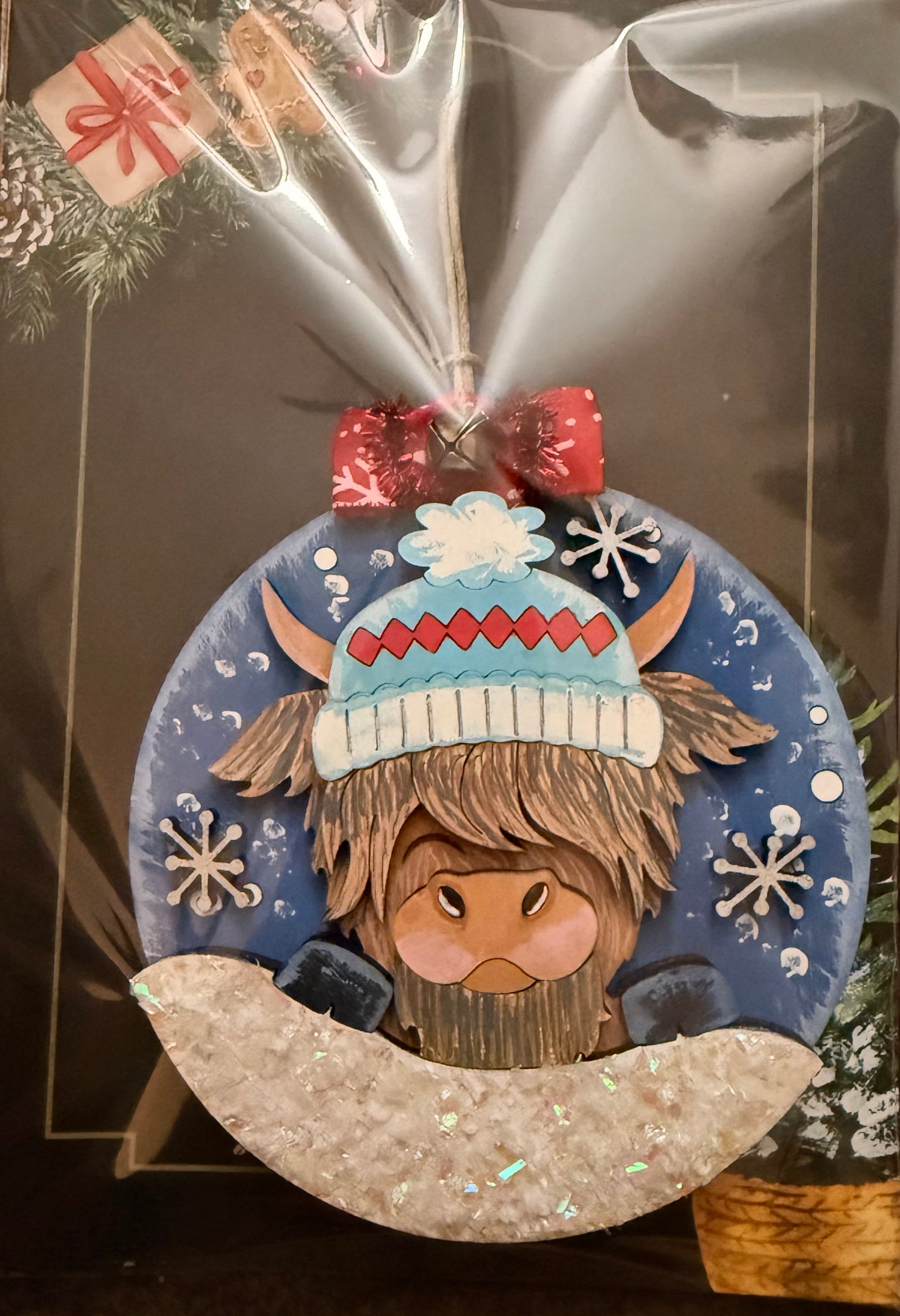 Highland cow ornament