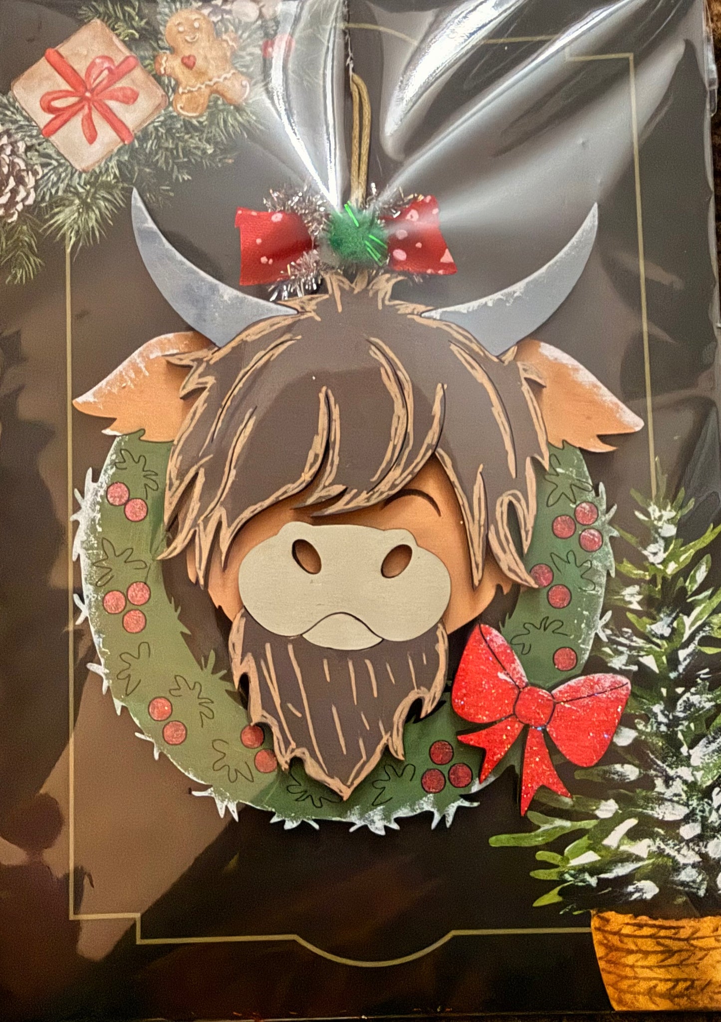 Highland cow ornament
