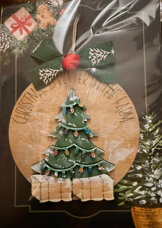 Christmas on the Farm ornament