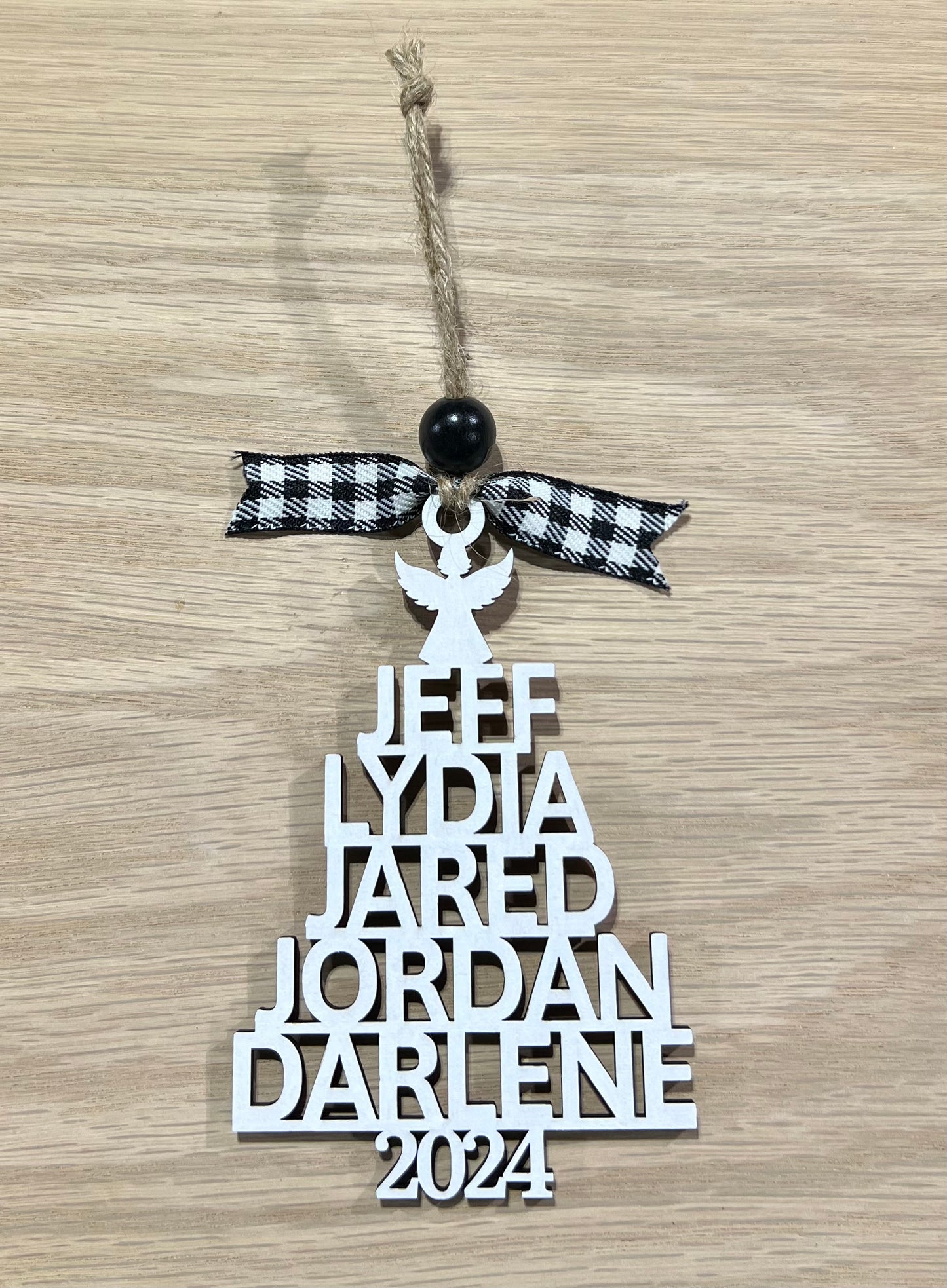 Personalized Family Christmas Tree ornament