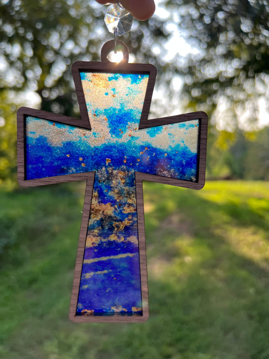 Cross suncatcher