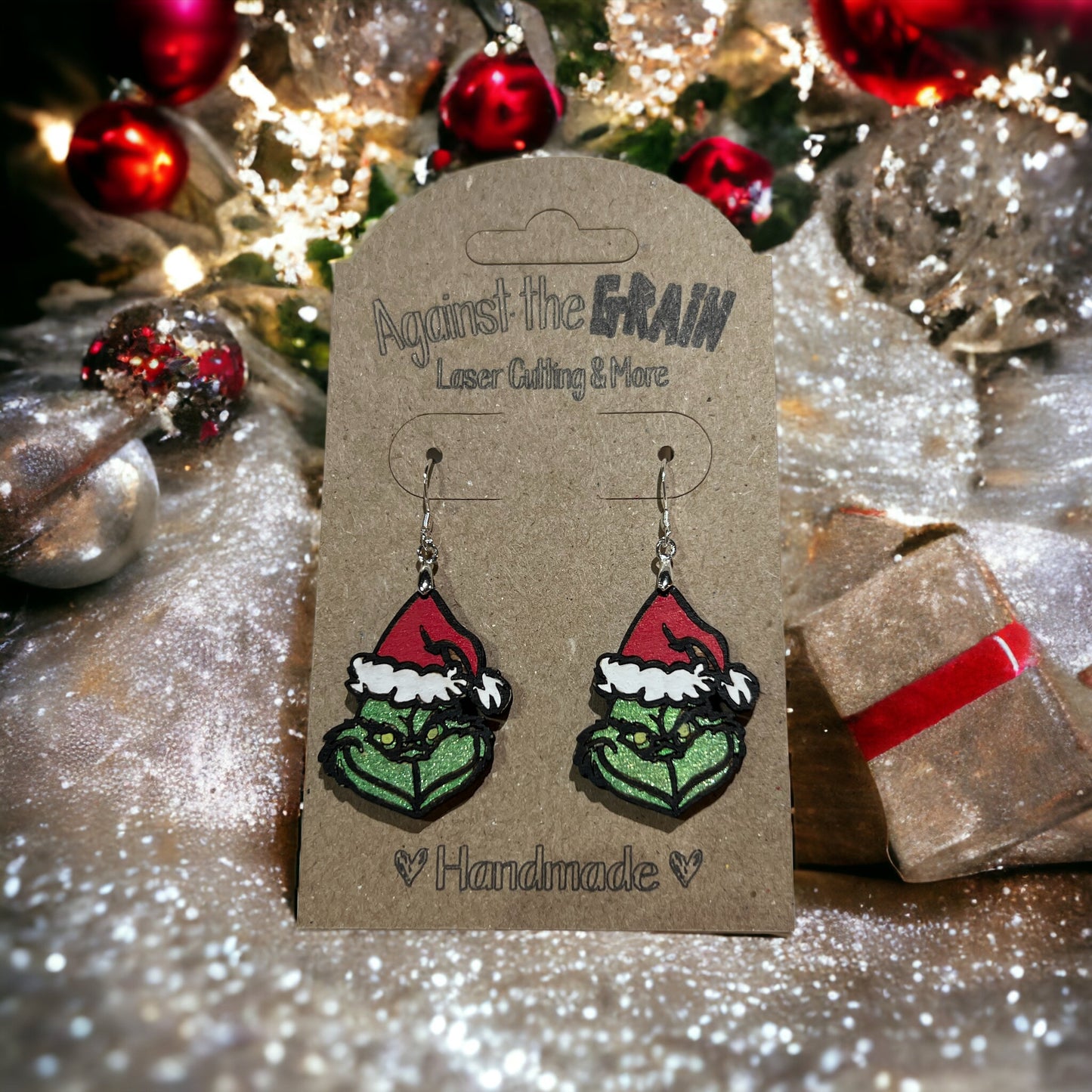 Grinch earrings