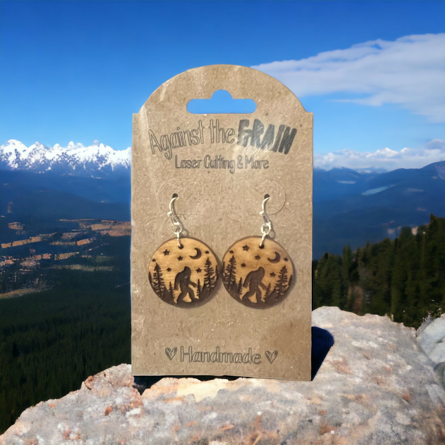 Big foot dangle earrings