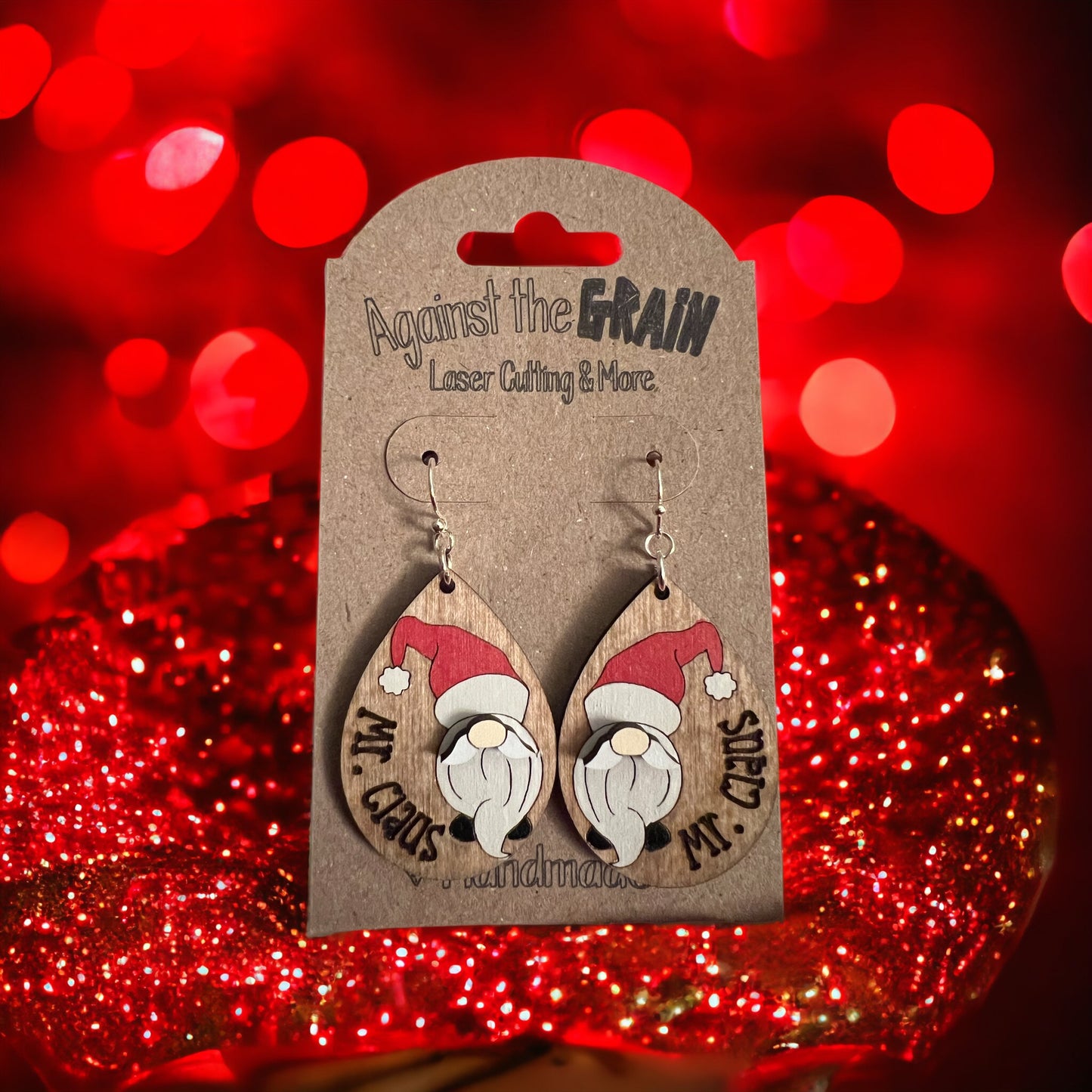 Santa earrings