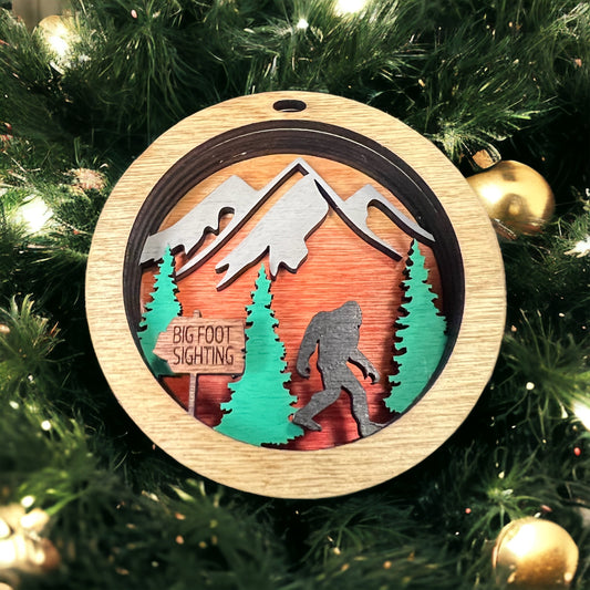 Bigfoot ornament