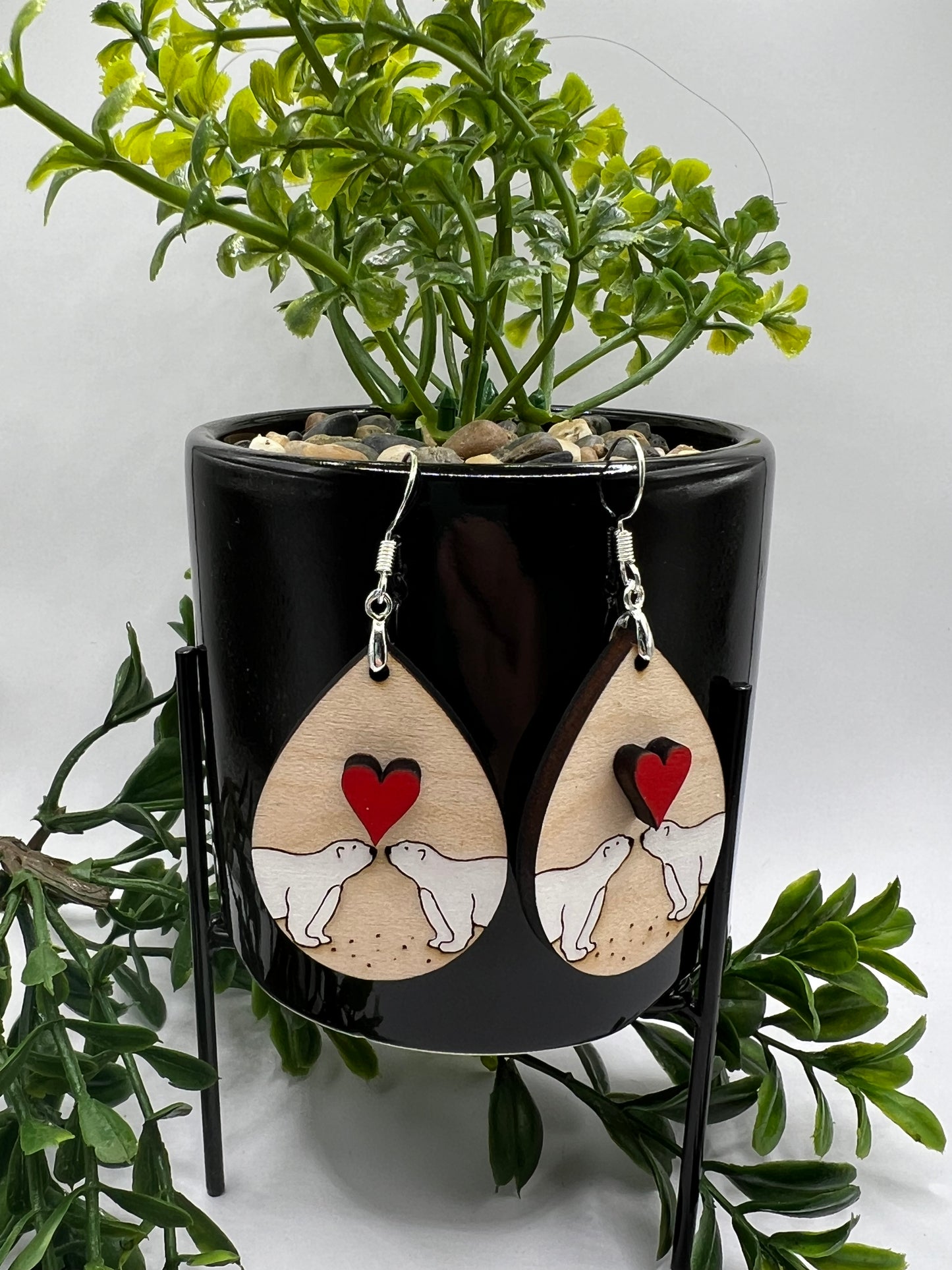 Valentine dangle earrings