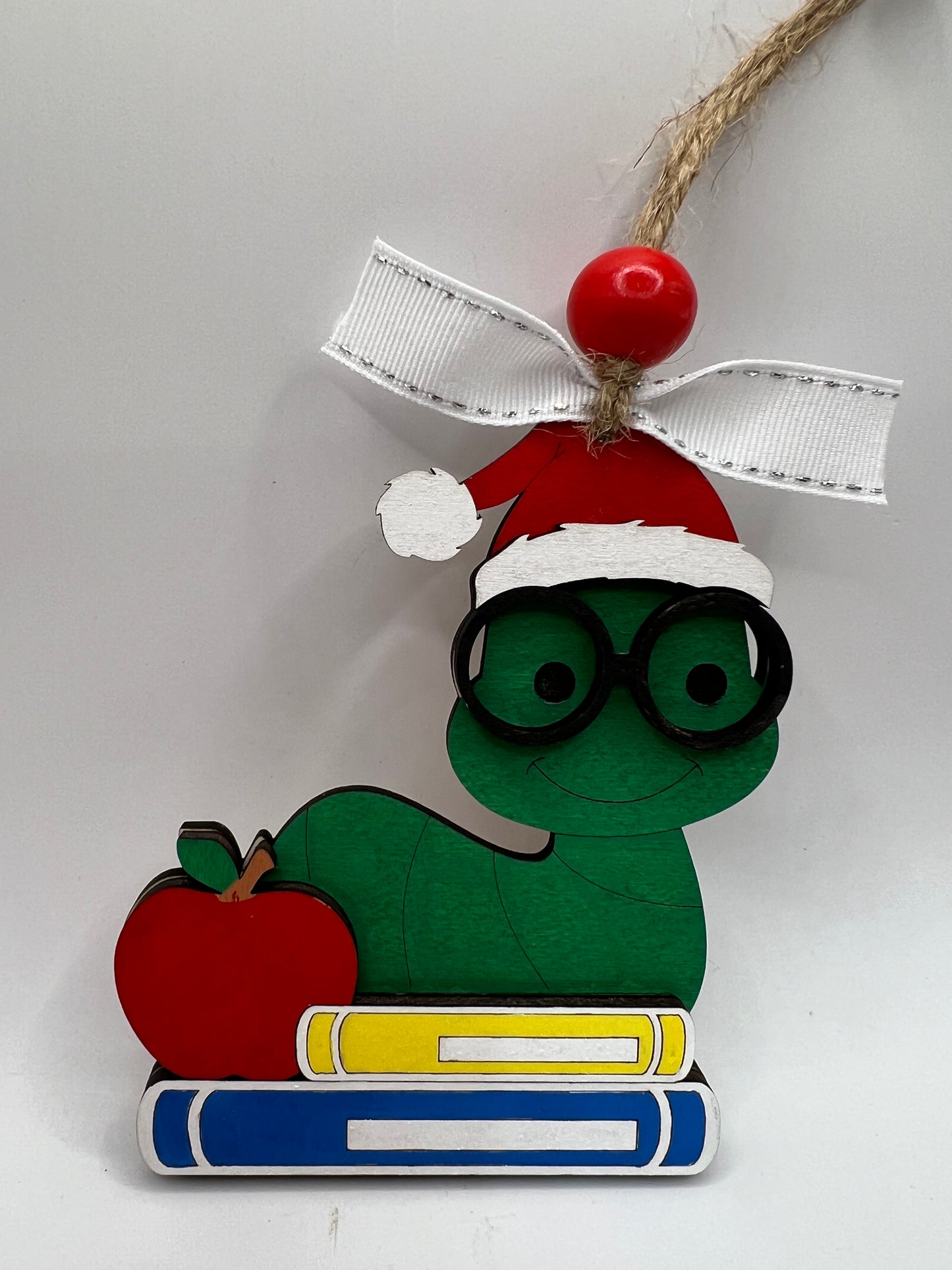 Bookworm ornament